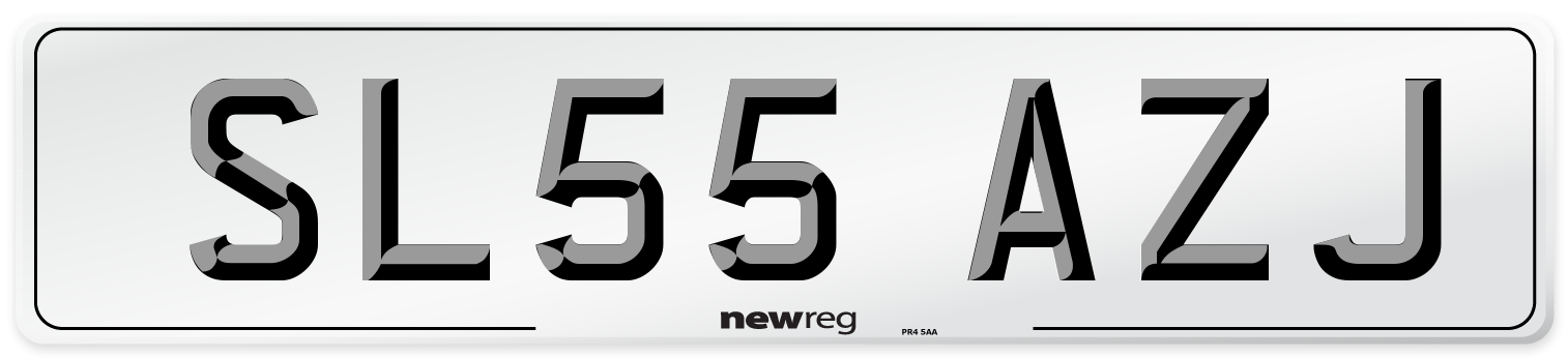 SL55 AZJ Number Plate from New Reg